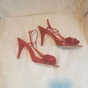 Nine West Valentine  Red satin high heels